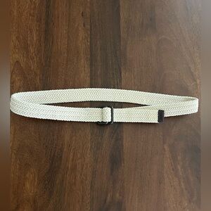 J. Crew Ivory Woven Belt